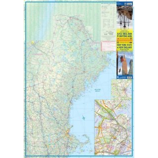 New England & New York State 1:800.000