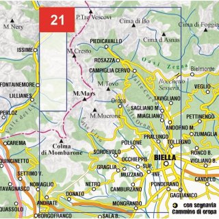 21 Biellese, Nordwest 1:25.000