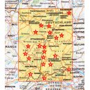 Vogesen, Elsass, Schwarzwald 1:225.000