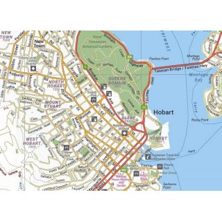Hobart & Region Map 1:35.000