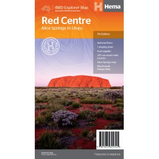 Red Centre - Alice Springs to Uluru (Ayers Rock) 1:750.000.