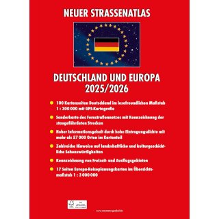 Deutschland/Europa 2026/2027 1:300.000 / 1:3 Mio.