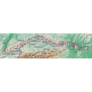 EuroVelo 6 - Basel bis Budapest 1:100.000