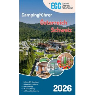 �sterreich, Schweiz - ECC Campingf�hrer 2026
