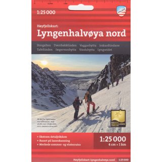 Lyngenhalvya nord 1:25.000