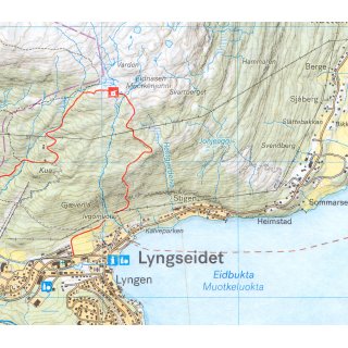 Lyngenhalvya nord 1:25.000