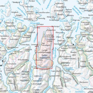 Lyngenhalvya nord 1:25.000