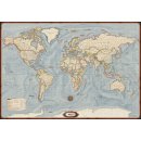 Weltkarte - antiker Stil 1:20.000.000