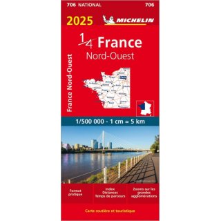 Frankreich 1/4 Nordwest 1: 500 000