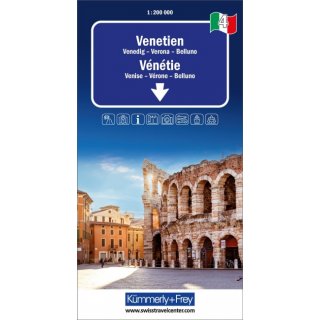 Venetien Regional-Strassenkarte 4  1:200.000