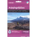 Kungsleden: Kvikkjokk-Jkkvik (Arjeplogsfjllen) 1:100.000