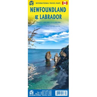 Newfoundland & Labrador 1:800.000 / 1:1.300.000