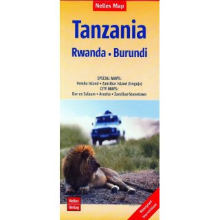 Tanzania Rwanda Burundi1:1.500.000