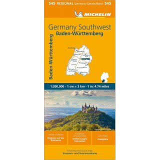 Baden-W&uuml;rttemberg 1:300.000