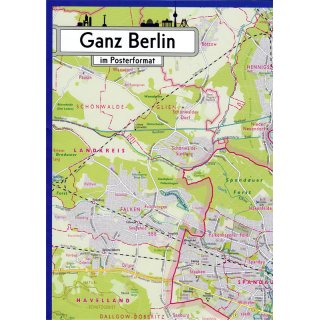 Ganz Berlin als Wandkarte