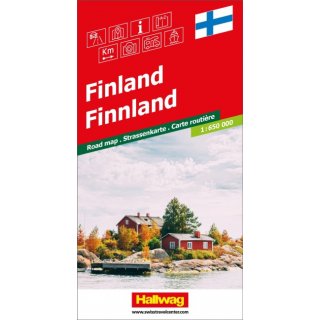 Strassenkarte Finnland 1:650.000
