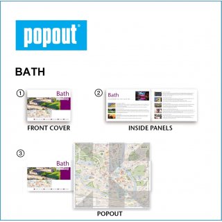 Bath. PopOut Map