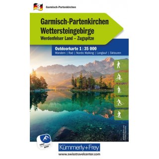 Kmmerly+Frey Outdoorkarte Deutschland 3 Garmisch-Partenkirchen
