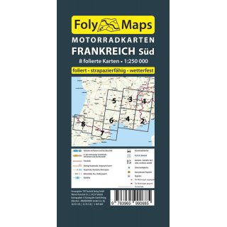 Frankreich Sd - Motorradkartenset 1:250.000