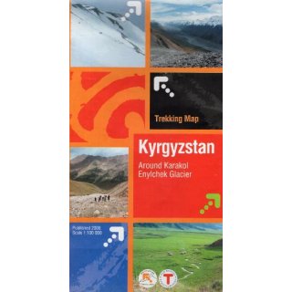 Kirgistan - Around Karakol - Engiltschek-Gletscher 1:100.000