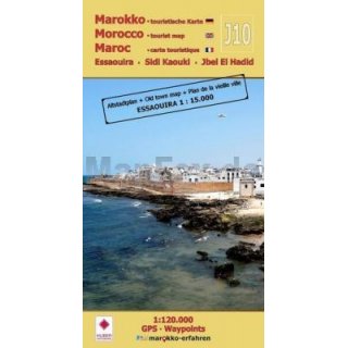 J10: Essaouira - Sidi Kaouki - Jbel El Hadid + Altstadtplan Essaouira