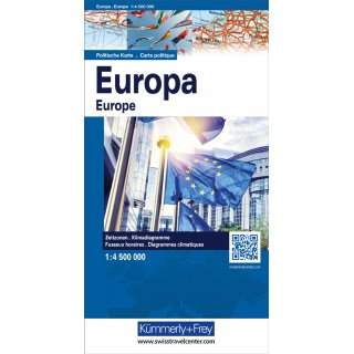 Europa, polistisch 1:4,5 Mio