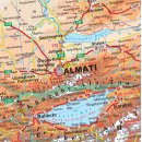 Kazakhstan Geographical Map 1 : 3 000 000