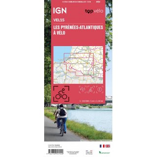 Vel15 Les Pyr&eacute;n&eacute;es &agrave; V&eacute;lo 1:110 000