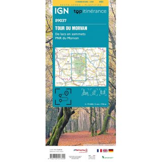 89037 Tour du Morvan 1: 75 000