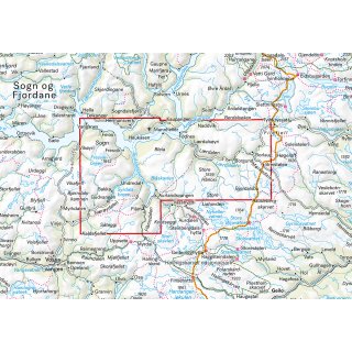 Nryfjorden & Lrdalen 1:50.000