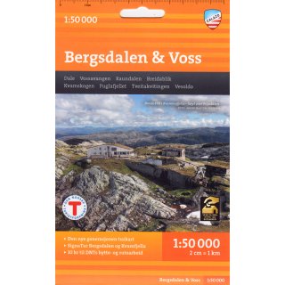Bergsdalen & Voss 1:50.000