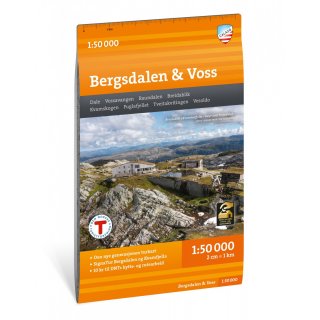Bergsdalen & Voss 1:50.000