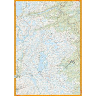 Lyseheiane, Sirdalsheiane & Setesdal Vesthei nord 1:50.000