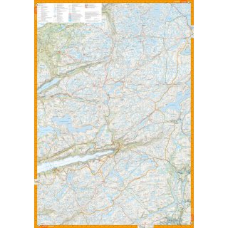 Lyseheiane, Sirdalsheiane & Setesdal Vesthei nord 1:50.000