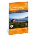 Lyseheiane, Sirdalsheiane & Setesdal Vesthei nord 1:50.000