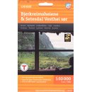 Bjerkreimsheiene & Setesdal Vesthei sr 1:50.000
