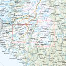 Bjerkreimsheiene & Setesdal Vesthei s&oslash;r 1:50.000