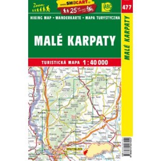477 Kleine Karpaten (Zoom) Wanderkarte Slowakei 1:40.000