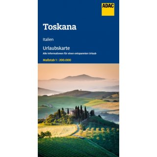 ADAC Urlaubskarte Toskana 1:200.000