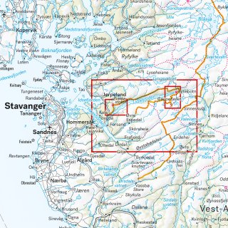 Lysefjorden, Preikestolen & Kjerag 1:50.000/1:15.000