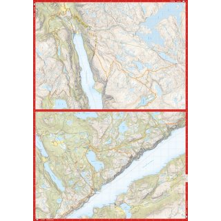 Lysefjorden, Preikestolen & Kjerag 1:50.000/1:15.000