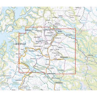 Kebnekaisefjllen & Narvik 1:100.000
