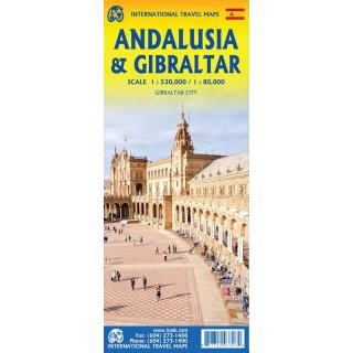 Andalusia & Gibraltar  1:530 000/1:1:80.000