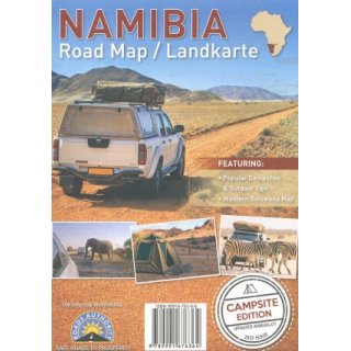 Namibia Road Map / Landkarte