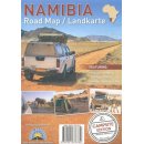 Namibia Road Map / Landkarte