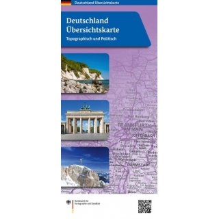 Deutschland bersichtskarte physisch/politisch