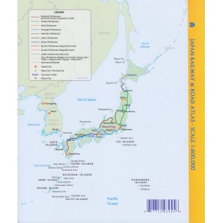 Japan Railway & Road 1:600.000