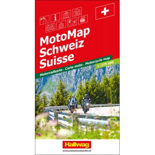 Schweiz MotoMap 1:275.000