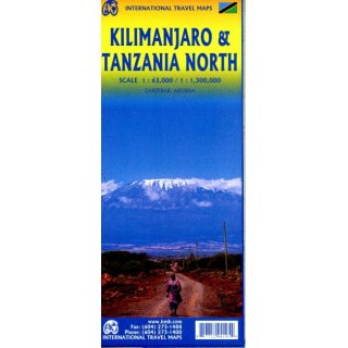 Tanzania North & Kilimanjaro 1:63000