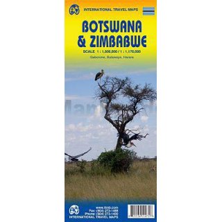 Botswana & Zimbabwe 1:1.500.000